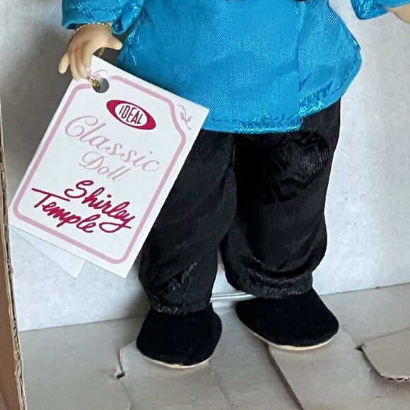 Vintage SHIRLEY TEMPLE 8" DOLL 1982 Ideal Asian Outfit Blue Black Box Tag - Picture 3 of 13